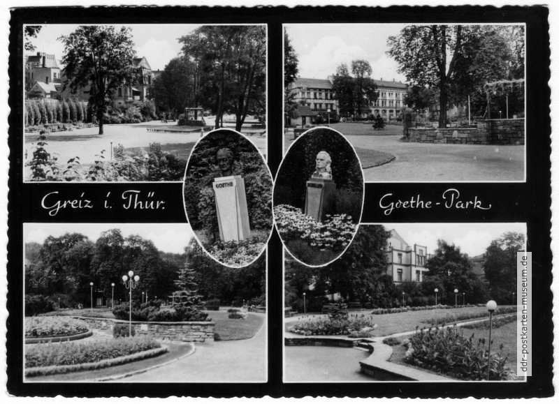 Goethe-Park in Greiz - 1958