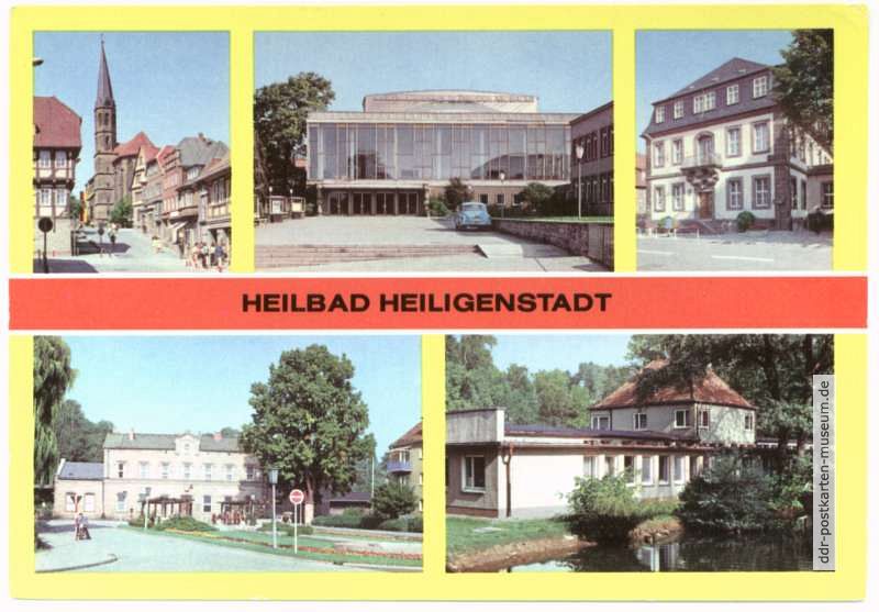 Am Berge, Kreiuskulturhaus, Rathaus, Bahnhof, Kneippbad - 1979