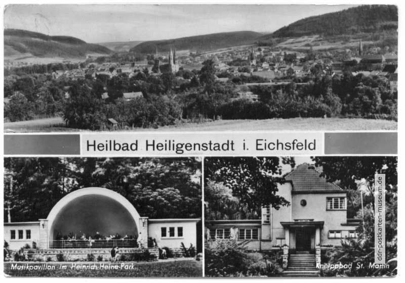Heilbad Heiligenstadt im Eichsfeld, Musikpavillon, Kneippbad - 1977