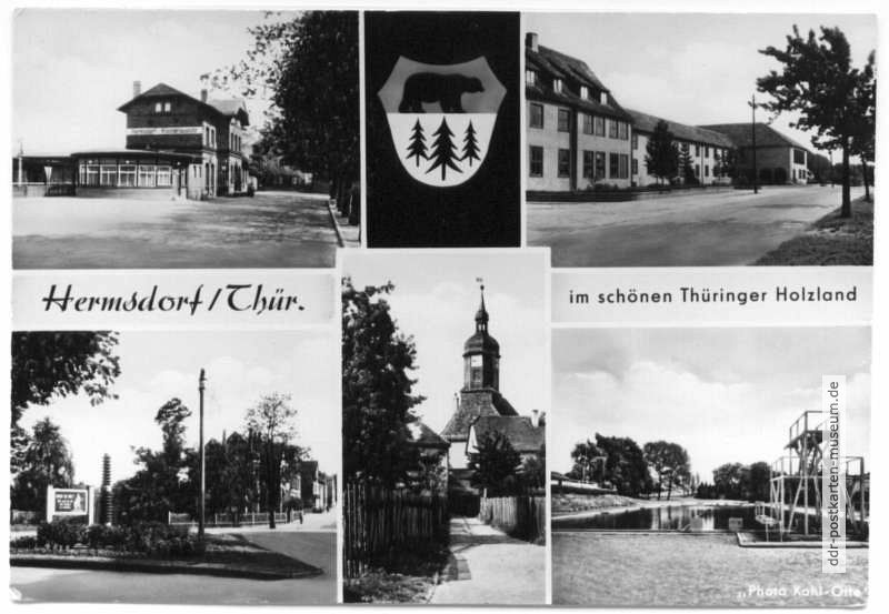 Hermsdorf / Thüringen im schönen Holzland - 1958