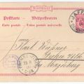 Ganzsachen-Postkarte der Deutschen Post in Palestina, 1900