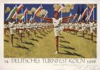 Festpostkarte vom 14. Deutschen Turnfest in Köln - 1928