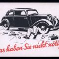 Werbekarte der Shell-AG Fahrzeugpflege - 1939