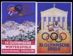 Sonderpostkarten der Olympischen Spiele in Garmisch-Partenkirchen und Berlin - 1936