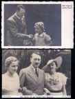 Fotopostkarten "Des Führers gütige Hand" / "Der Führer mit den Enkeln Richard Wagners" - 1936 / 1940