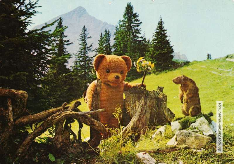 Reklame-Postkarte für Kaffeesahne "Bären-Marke" (BRD) - 1966