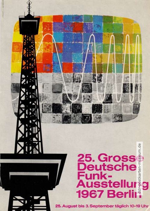 Sonderpostkarte der 25. Deutschen Funkausstellung in Berlin-West - 1967