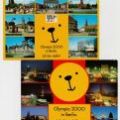 Reklamepostkarten der Bewerbung Berlins für Olympische Spiele im Jahr 2000