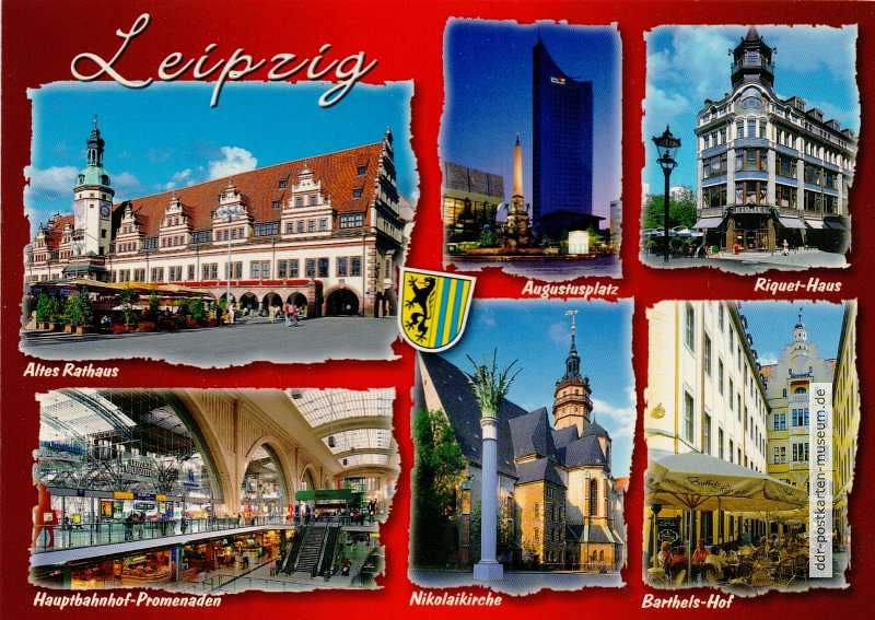 Moderne Mehrbildkarte aus Leipzig 