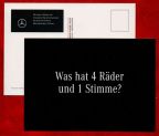 Reklamepostkarte der Mercedes-Benz-Partner - 2017