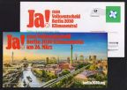 Reklamekarte als Postwurfsendung für Klima-Volksentscheid in Berlin - 2023