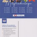 Mitteilungskarte der KONSUM-Genossenschaft Dresden für Mitgliederwerbung - 2024