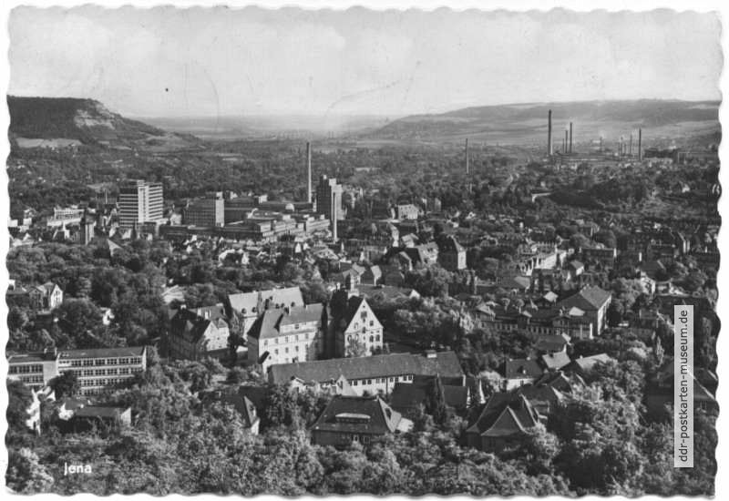 Blick vom Landgrafen auf Jena - 1966
