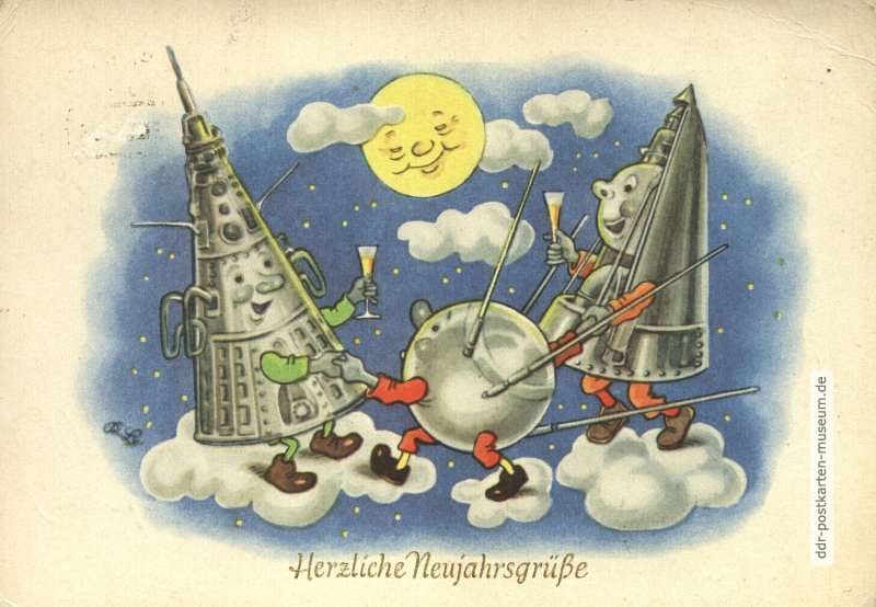 Rudolf Laub "Herzliche Neujahrsgrüße" - 1959