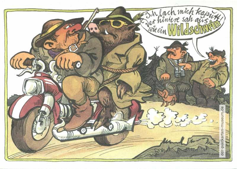 Peter Muzeniek, Jagdhumor "Wildschwein ?" - 1981