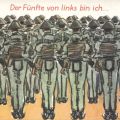 Gerhard Vontra, Militärgrußkarte "Der Fünfte von links bin ich..." - 1981