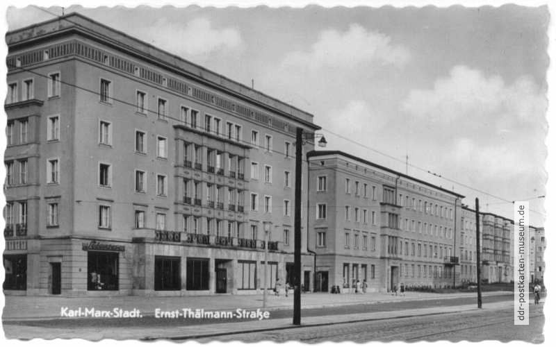 Neubauten an der Ernst-Thälmann-Straße - 1963