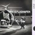 Karte S 54 von 1965 - Messemännchen empfängt Sandmann auf Flughafen