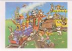 Geburtstagskarte, Eine lustige Eisenbahnfahrt - 1988