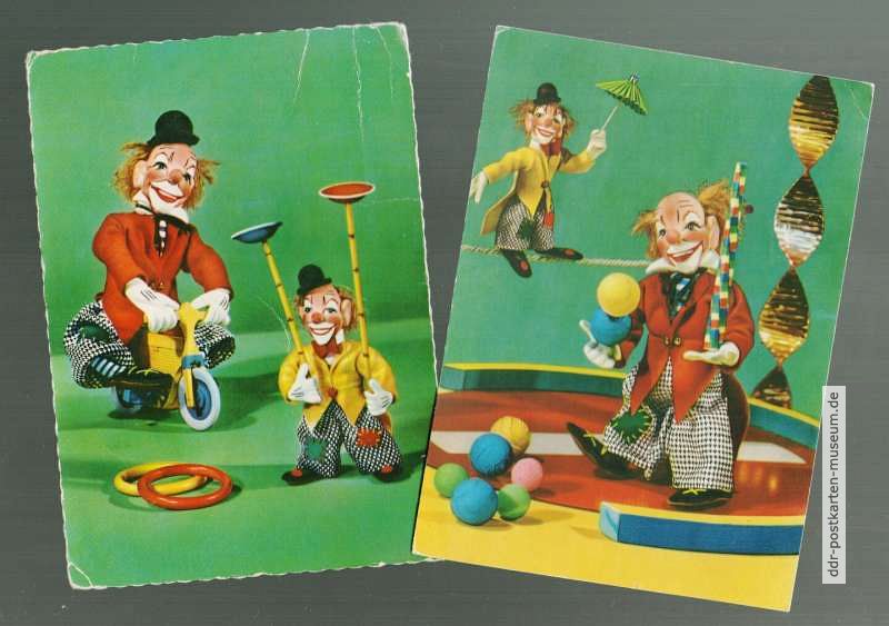 Clowns beim Jonglieren - 1960