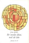 Spruchkarte mit Zitat Johannes - 1977