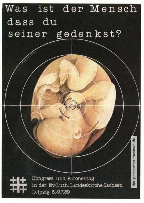 Plakat für Kirchentag der Ev.-Luth. Landeskirche Sachsen - 1989