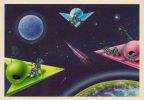 "Utopischer Weltraum" - gezeichnet von "Artur" (UdSSR) - 1988