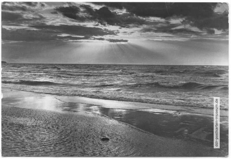 Sonnenuntergang am Meer - 1973