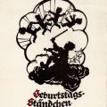 Scherenschnitt "Geburtstagsständchen" - 1976