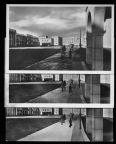 Optische Bildverschönerung durch retuschierten Gehweg in Stalinstadt - 1954/1954/1957