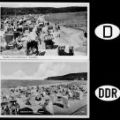 Badestrand an der Ostsee bei Timmendorf (Schleswig-Holstein) und in Binz (Insel Rügen) - 1953 / 1952