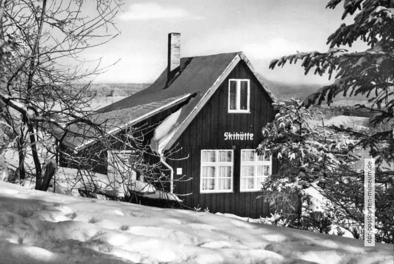 Skihütte am Bärenstein, 800 Meter über NN - 1970