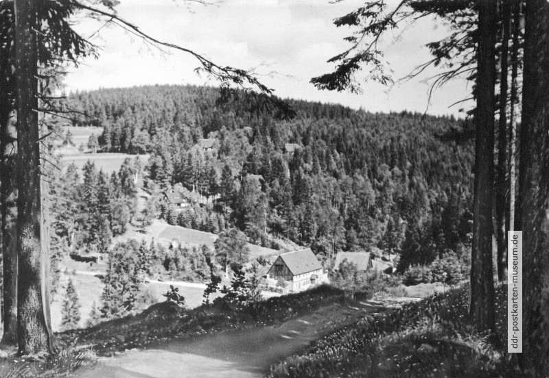 Blick zur Schellermühle bei Schellerhau - 1963