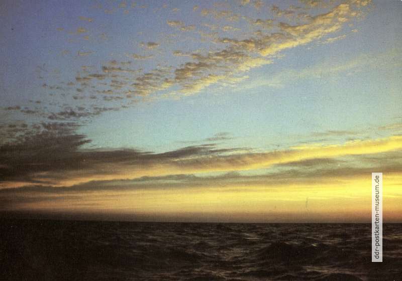 Sonnenuntergang auf dem Darß - 1981