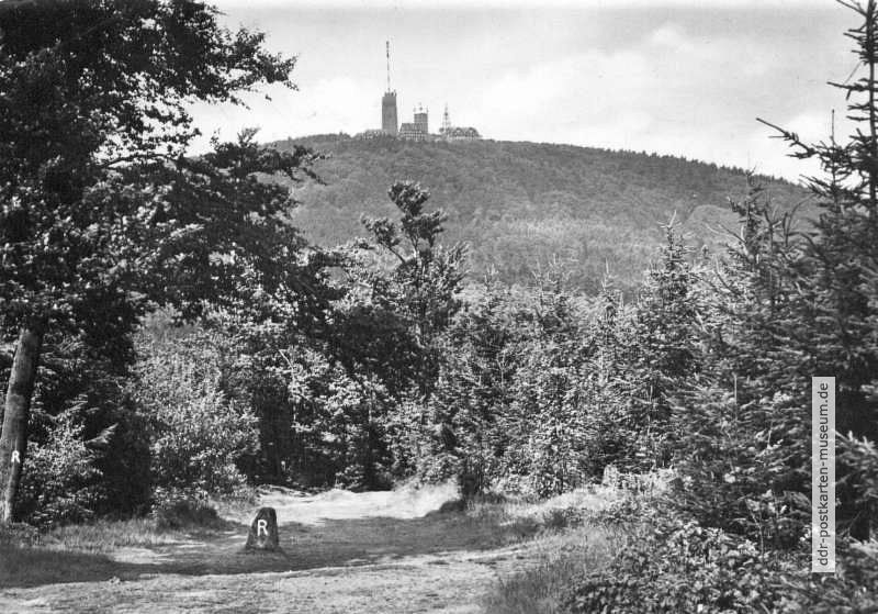Blick zum Großen Inselsberg vom Rennsteig - 1965