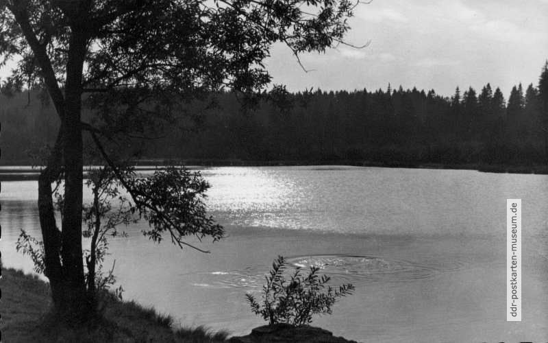Der Vogtlandsee bei Jägersgrün im Tannenbergsthal - 1962