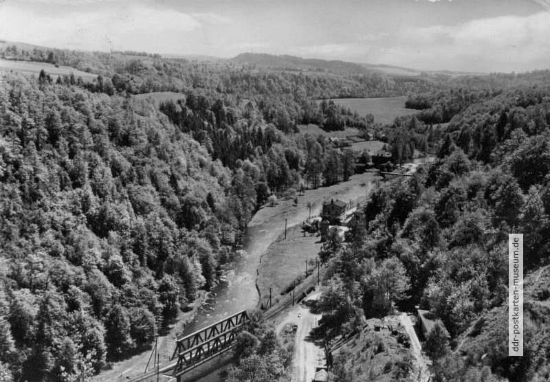 Das Elstertalbei Rentzschmühle in der Vogtländischen Schweiz - 1964