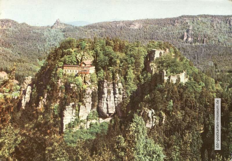 Der Berg Oybin, Blick vom Pferdeberg - 1960