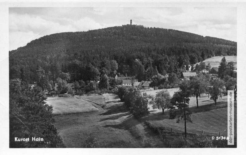 Kurort Hain mit dem Hochwald - 1955