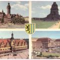 Neues und Altes Rathaus, Völkerschlacht-Denkmal, Hauptbahnhof - 1961