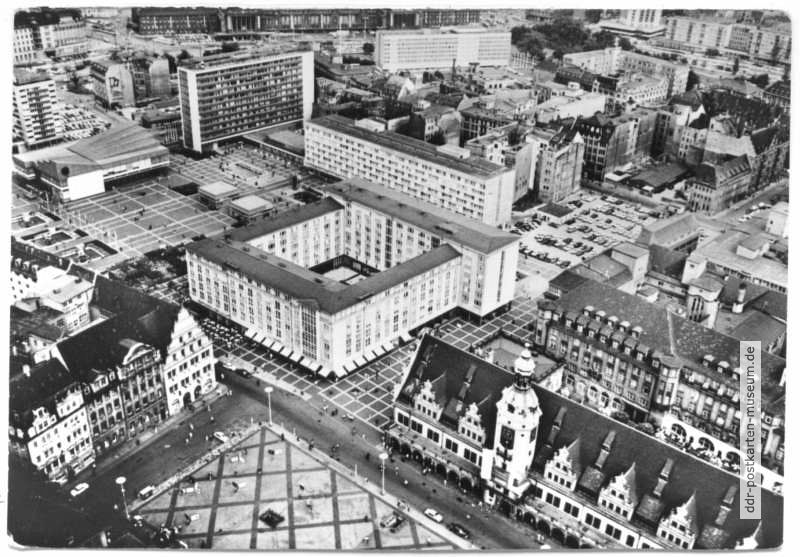 Leipziger Altstadt - Altes Rathaus, Sachsenplatz - 1977