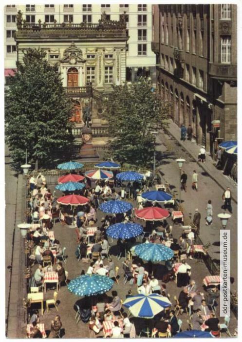 Naschmarkt, Alte Handelsbörse, Goethe-Denkmal - 1973