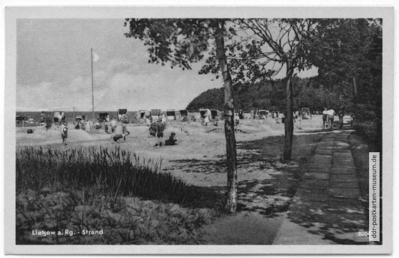 Lietzow auf Rügen, Strand - 1956