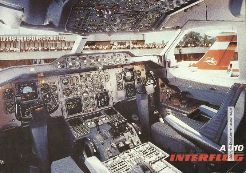 Cockpit des "Airbus A 310" - 1990