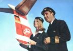Interflug-Stewardess und Flugkapitän - 1970