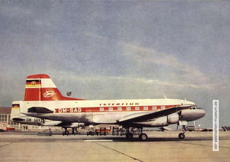 Kurzstreckenflugzeug "IL 14" (Iljuschin) mit 32 Sitzplätzen - 1964
