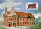 Maximumkarte "Historische Postgebäude" mit Postamt Perleberg - 1986