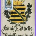Maximumkarte "Historische Posthausschilder", Königlich-Sächsische Briefsammlung - 1989