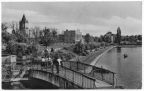 Brücke und Promenade am Gotthardteich, Wasserturm - 1958 / 1961