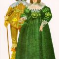 Mode zur Zeit des Barock 1620-1715, Kleidung des reichen flämischen Bürgerstandes - 1971